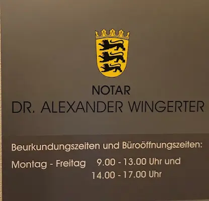 Foto von Dr. Alexander Wingerter - Notar