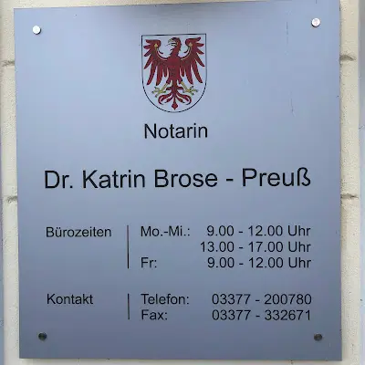 Foto von Dr. Katrin Brose-Preuß Notarin