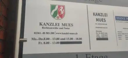 Foto von Kanzlei Mues Rechtsanwälte und Notar